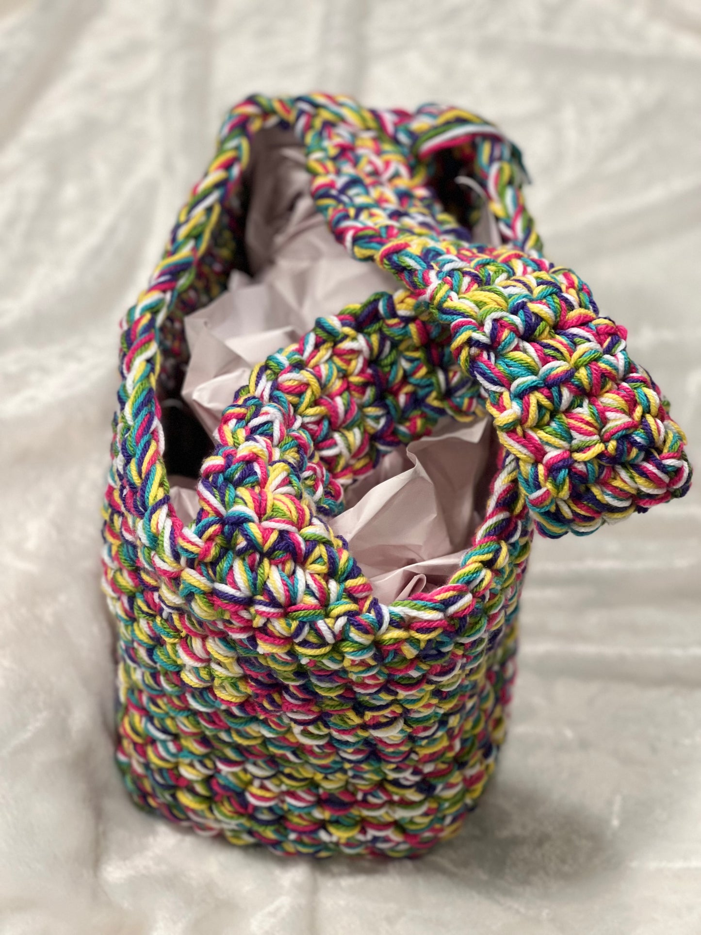 Chromatic Crochet Tote Bag