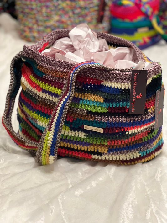 Miu Miu Inspired Crochet Tote Bag